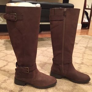 Cole Han Hastings Chestnut Waterproof Tall Boots